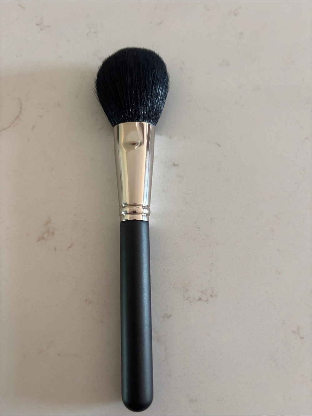 MAC Cosmetics Powder Brush with Black Bristles and Silver Ferrule - Picture 3 of 3